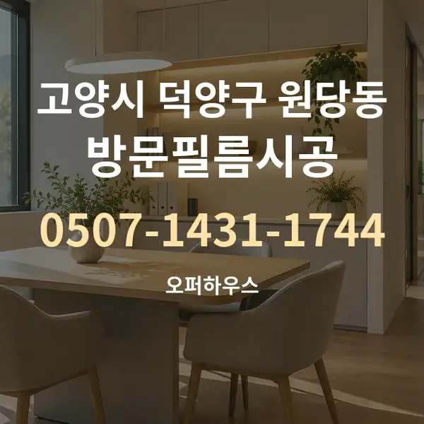 고양시 덕양구 원당동 방문필름시공 대표 안내 그래픽