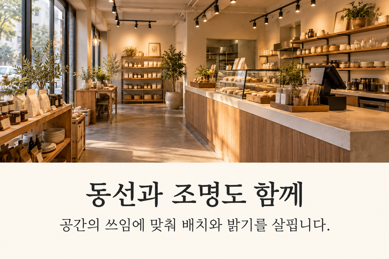부분 인테리어 — 동선과 조명도 함께