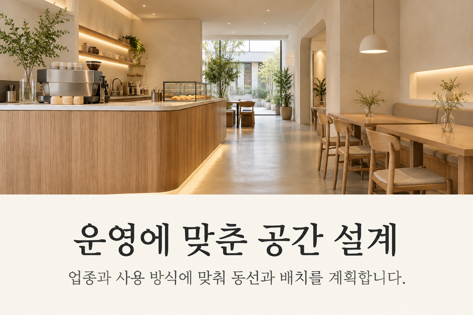 상가 인테리어 — 운영에 맞춘 공간 설계