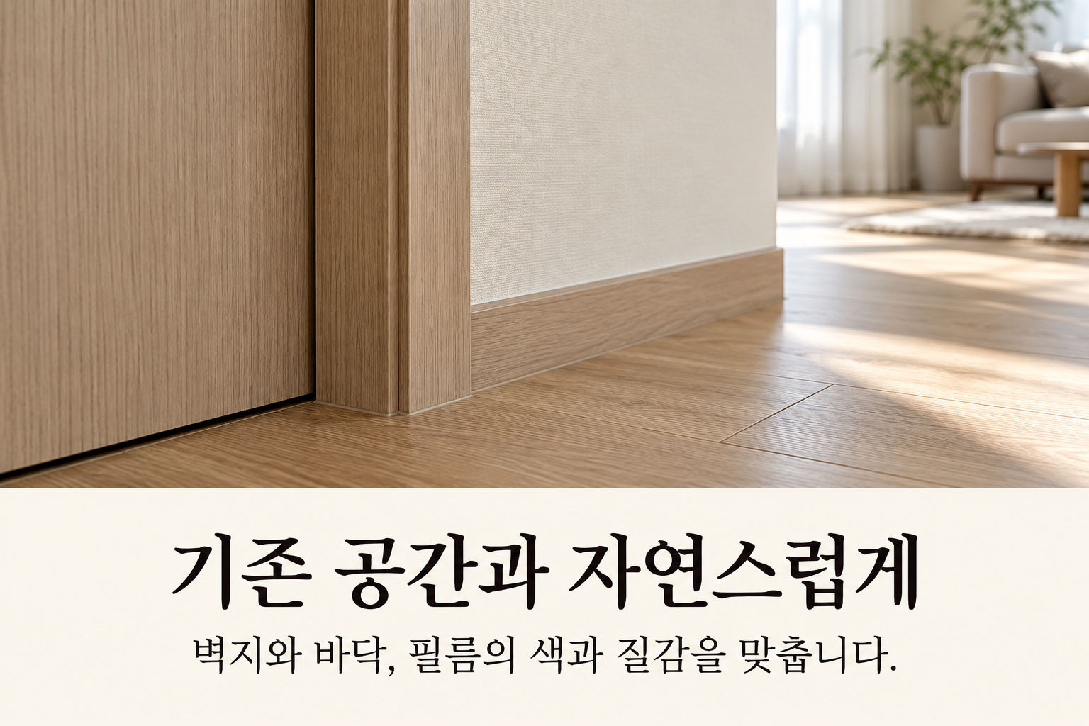 부분 인테리어 — 기존 공간과 자연스럽게
